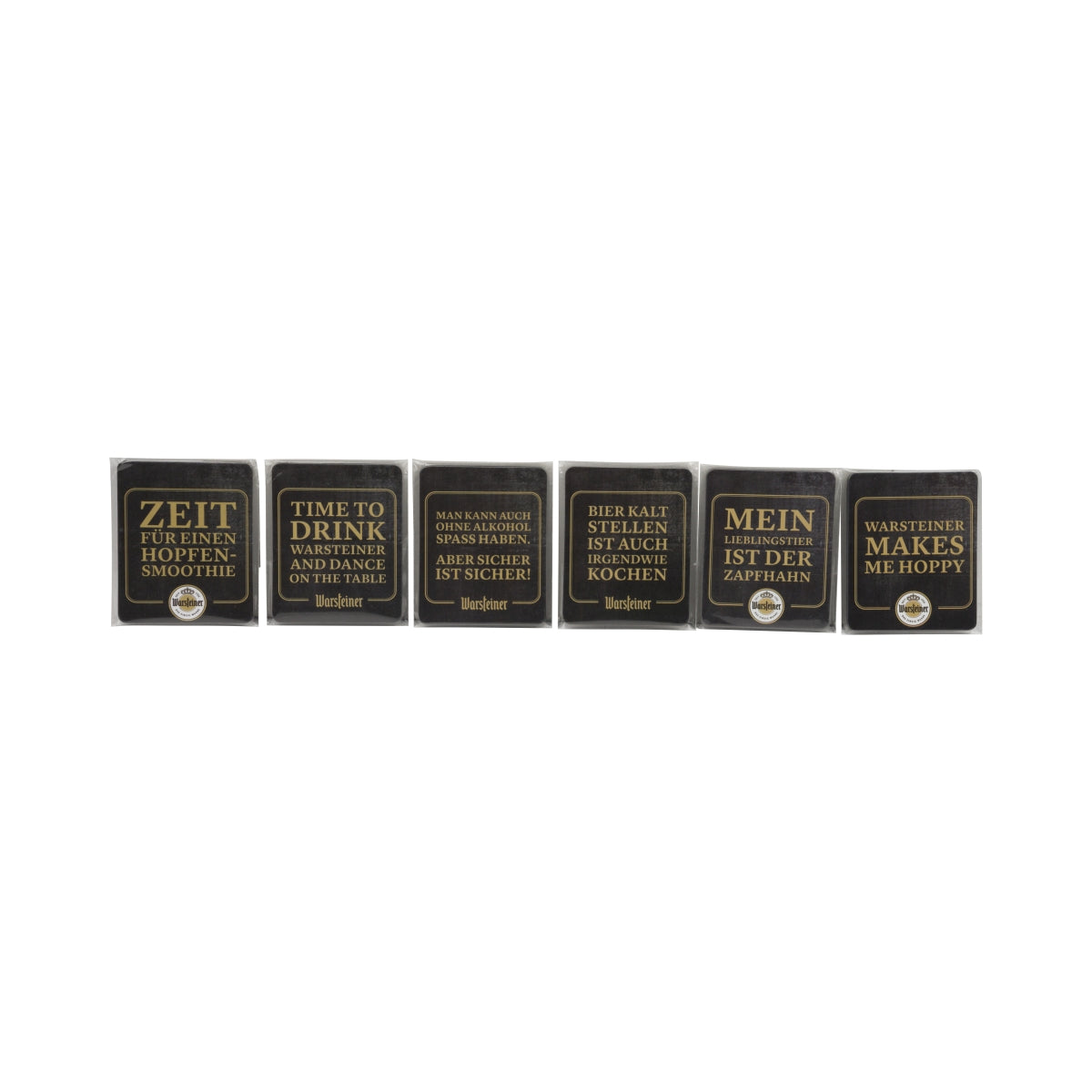 Warsteiner Bier Magnet Set 6er Sprüche Kühlschrankmagnet Büro Organizer