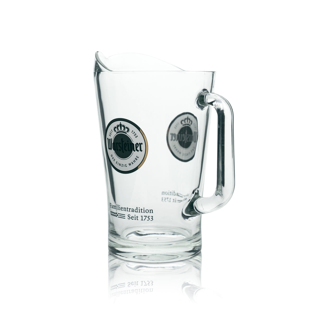 Warsteiner Bier Pitcher 1,5l Karaffe Glas Krug Ausgießer Eimer Henkel Kanne – Ansicht 3