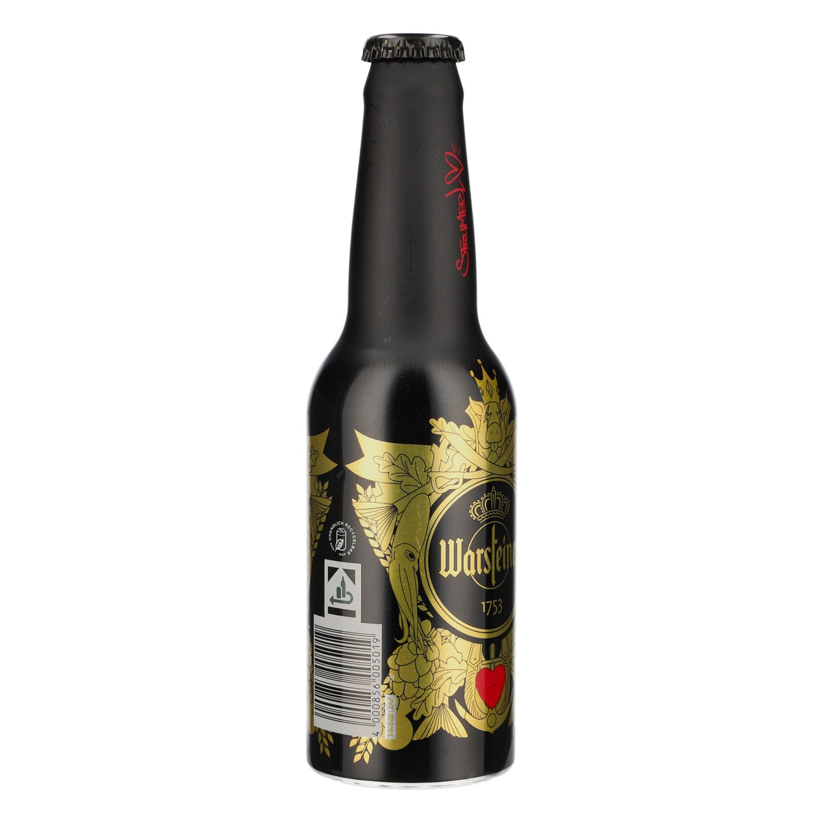 Warsteiner Bier Showflasche 0,33l Sammleredition schwarz/gold – Ansicht 2