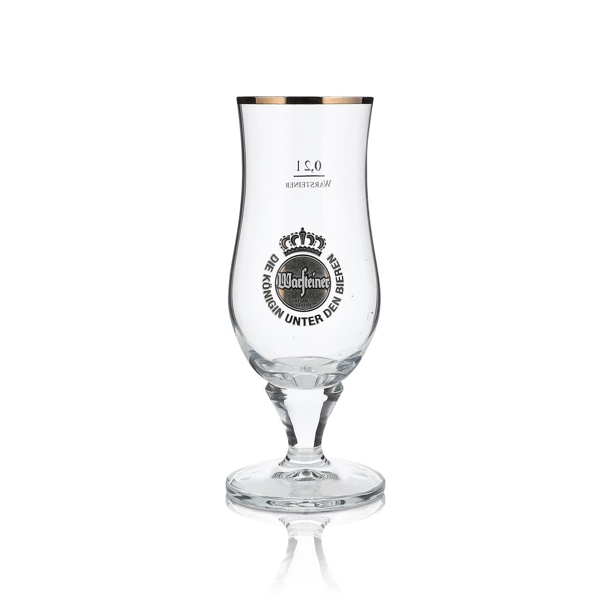 Warsteiner Bierglas Pokalglas 0,2l Exclusiv Pilstulpe Bauchig Brauerei Gastro – Ansicht 2