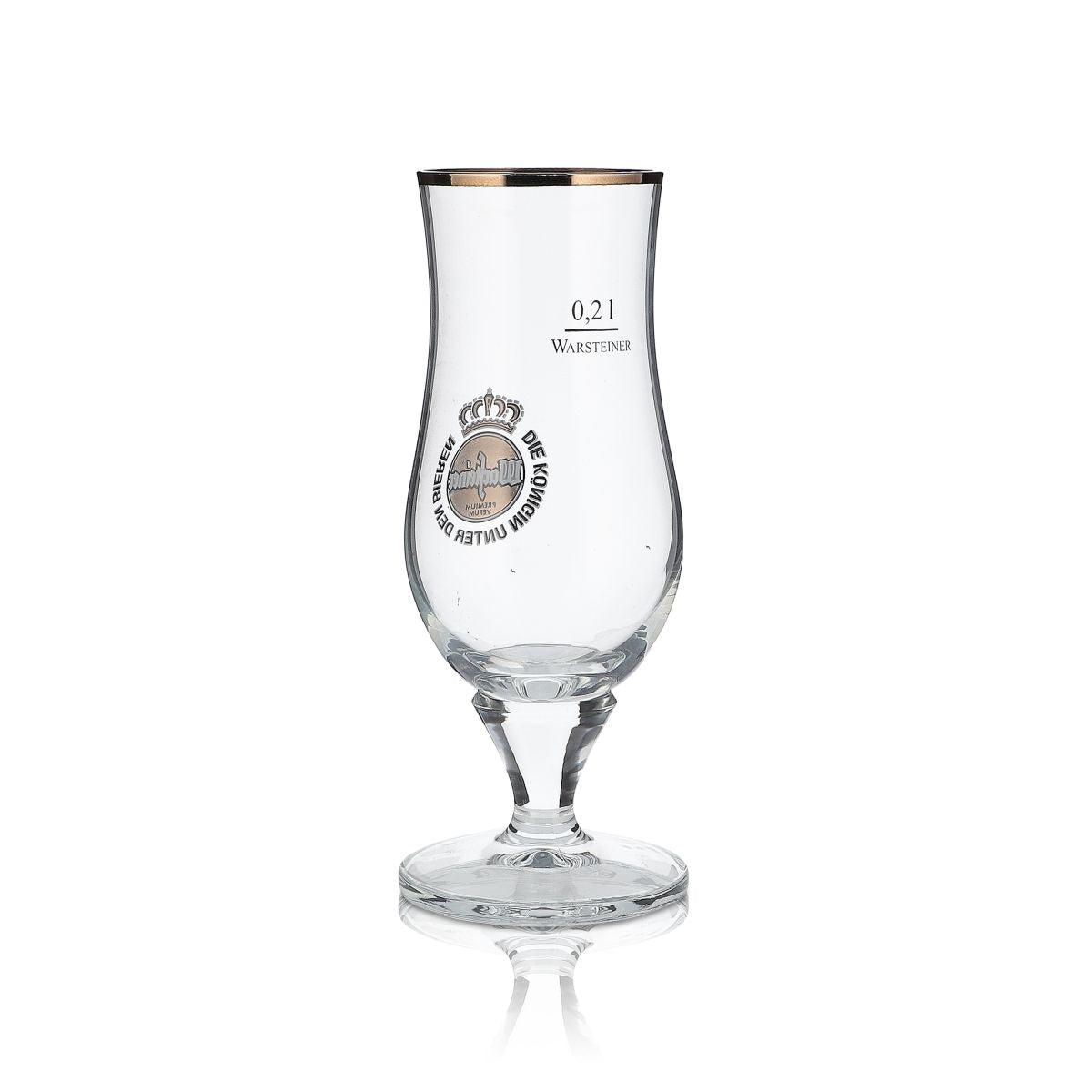 Warsteiner Bierglas Pokalglas 0,2l Exclusiv Pilstulpe Bauchig Brauerei Gastro – Ansicht 3