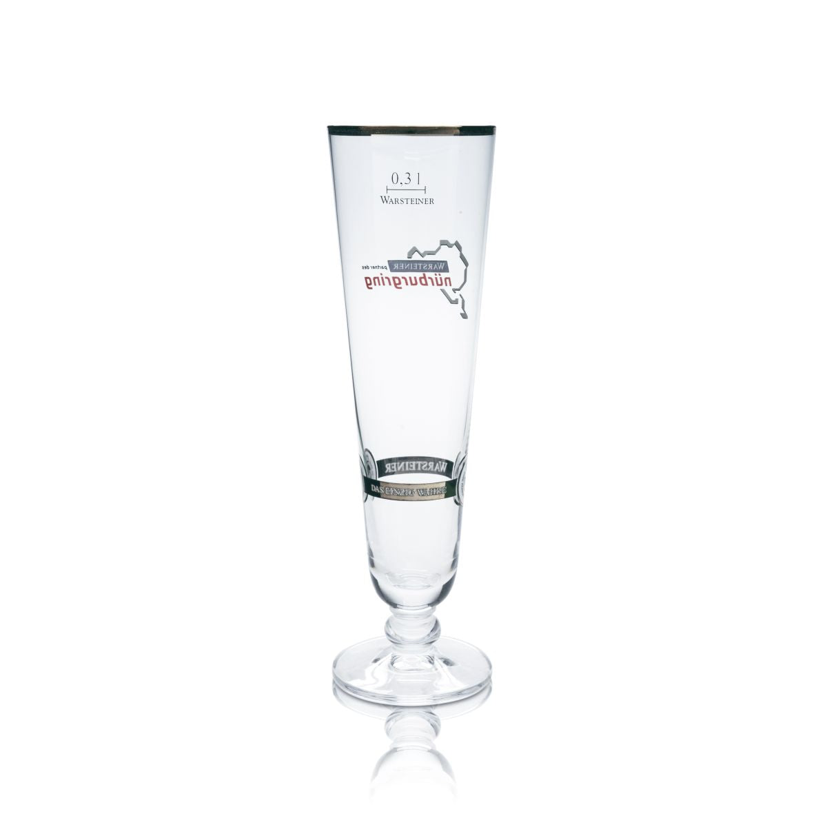 Warsteiner Bierglas Pokalglas 0,3l Sonderedition Nürburgring Formel 1 F1 Sammler
