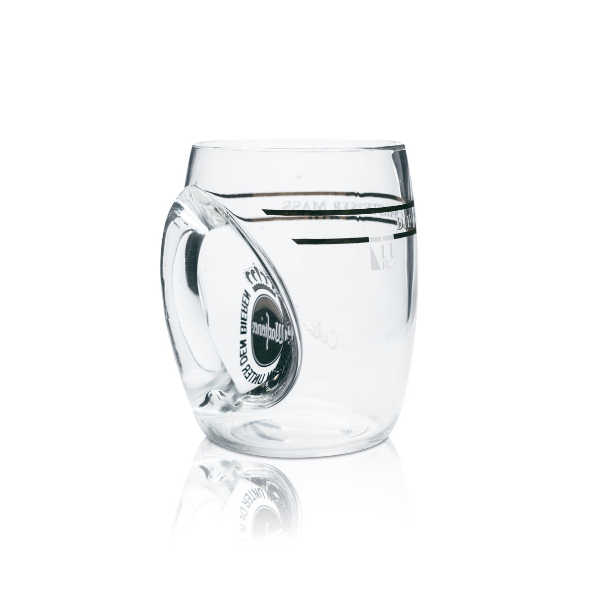 Warsteiner Bierkrug Glas 1l XL Humpen Seidel Sonderedition Gläser Wahre Freunde – Ansicht 2