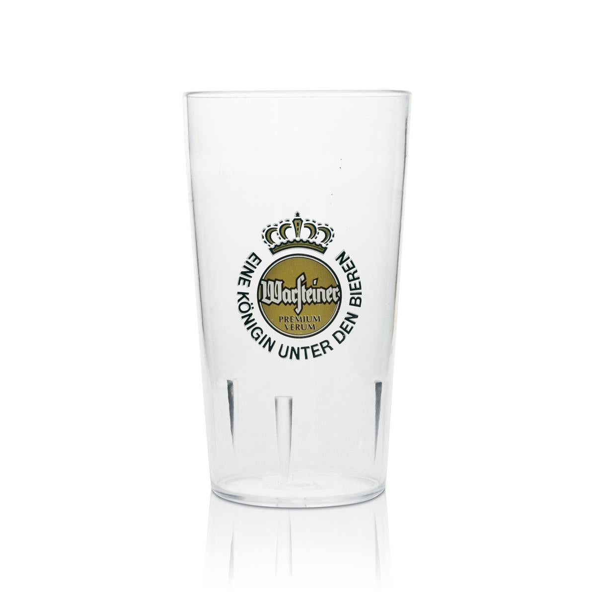 6x Warsteiner Kunststoff Glas 0,3l Bier Becher Mehrweg Stapelbar Gastro Gläser – Ansicht 2