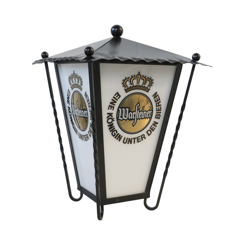 Warsteiner Laterne Leuchte Lampe Gußeisen Outdoor Gastro Bar Biergarten Wirt