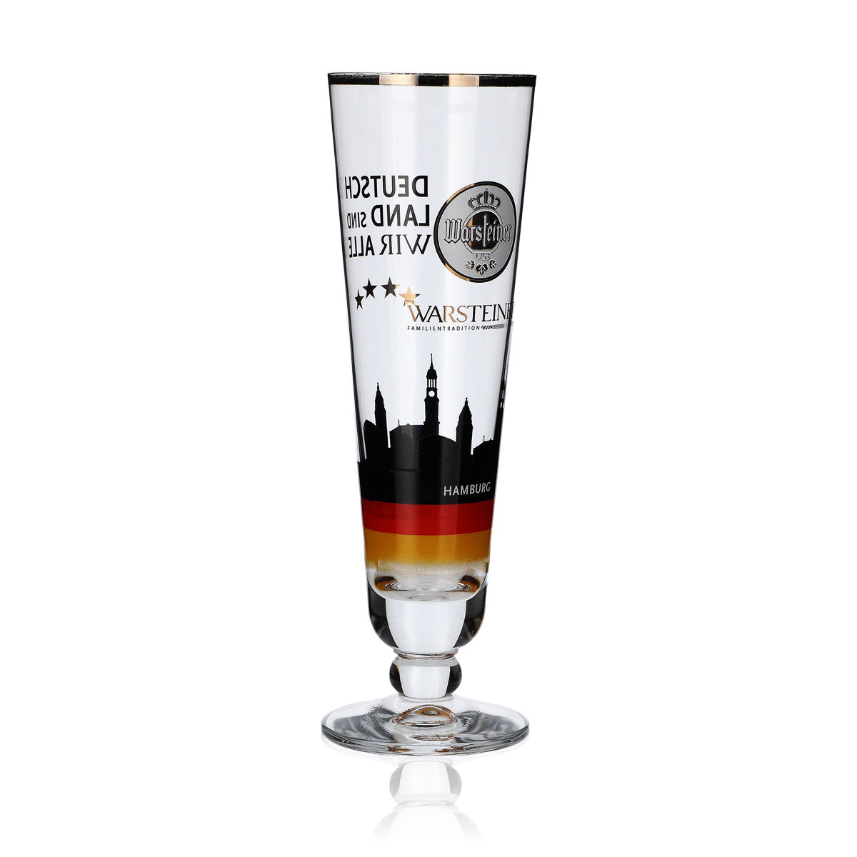 Warsteiner Sammler Glas 0,2l Pokal Hamburg Deutschland Fußball Sonderedition – Ansicht 2