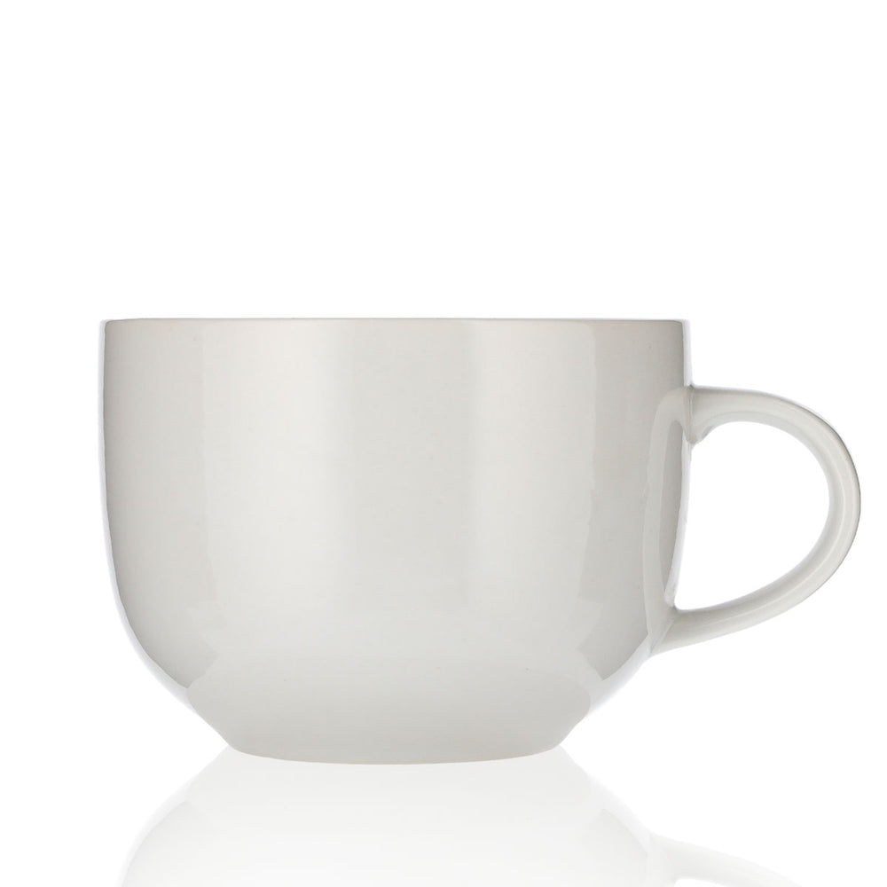 WAS Glas 0,45l Tasse Becher Kaffeetasse Milchkaffee Jumbo Porzelan
