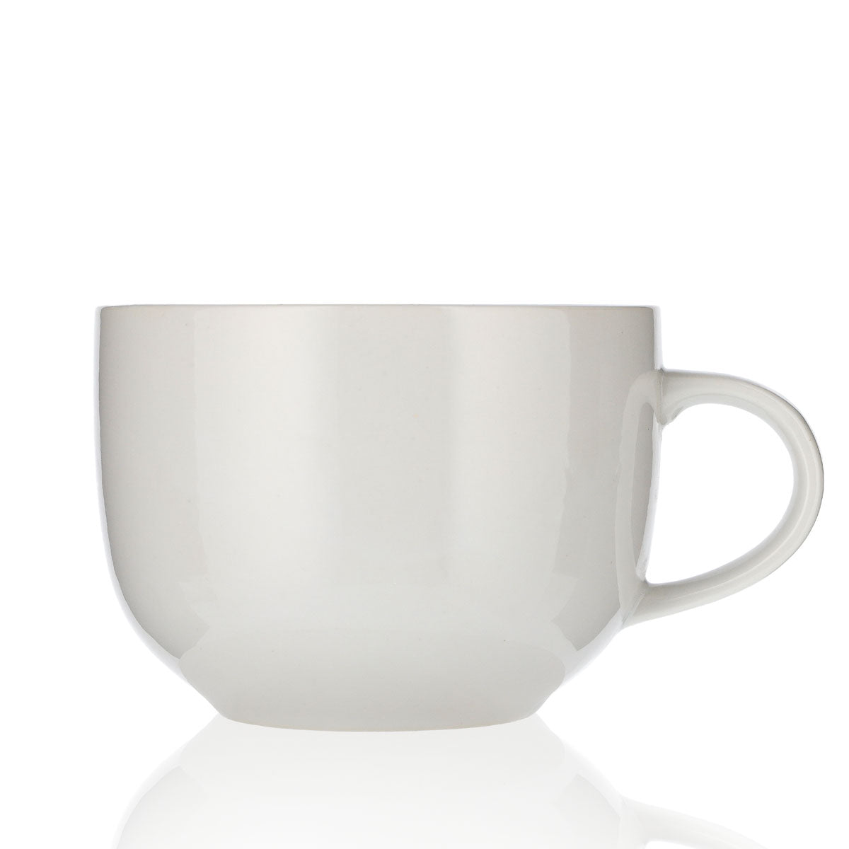 WAS Glas 0,45l Tasse Becher Kaffeetasse Milchkaffee Jumbo Porzelan