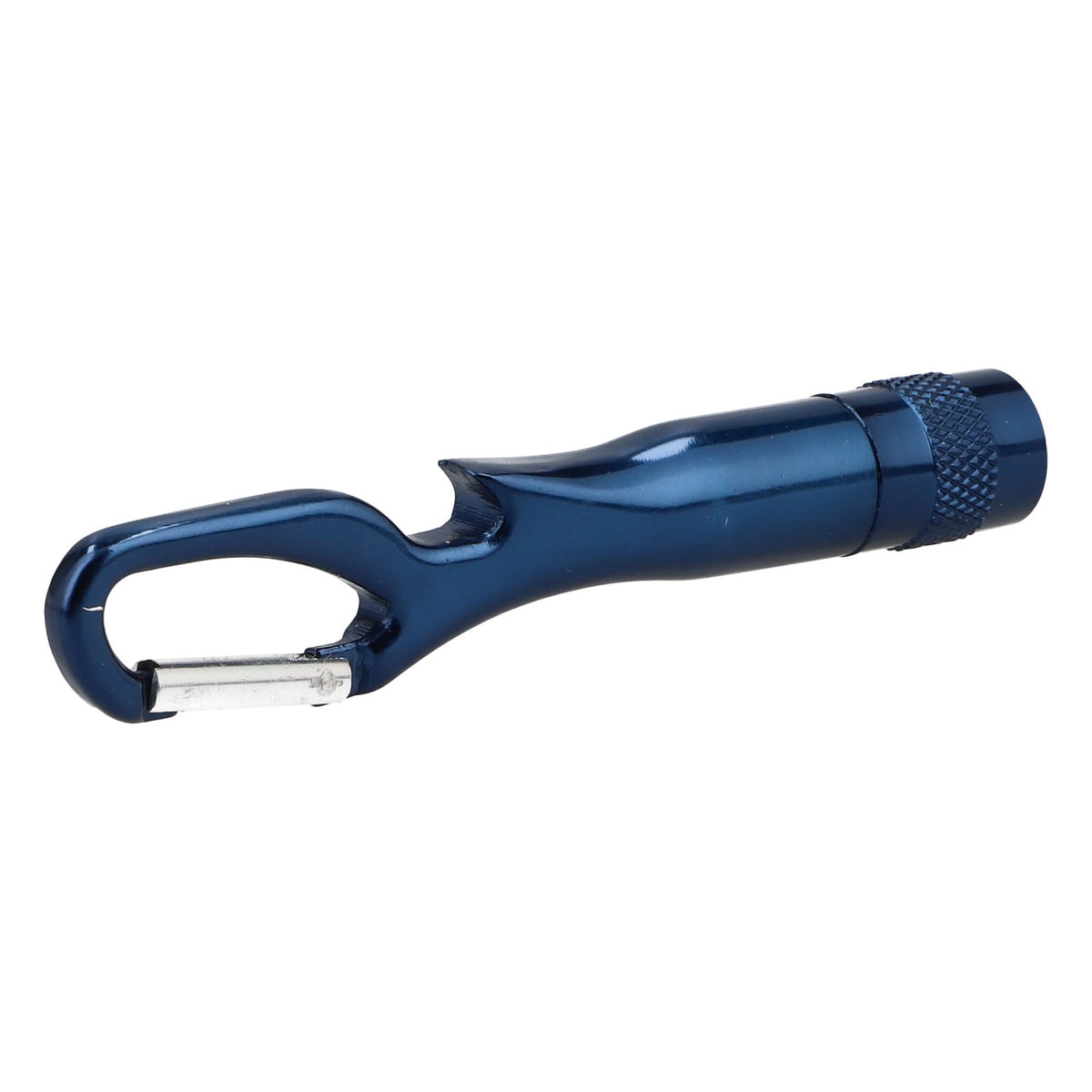 Weihenstephan Bier Taschenlampe Flaschenöffner Karabiner Metall blau – Ansicht 3