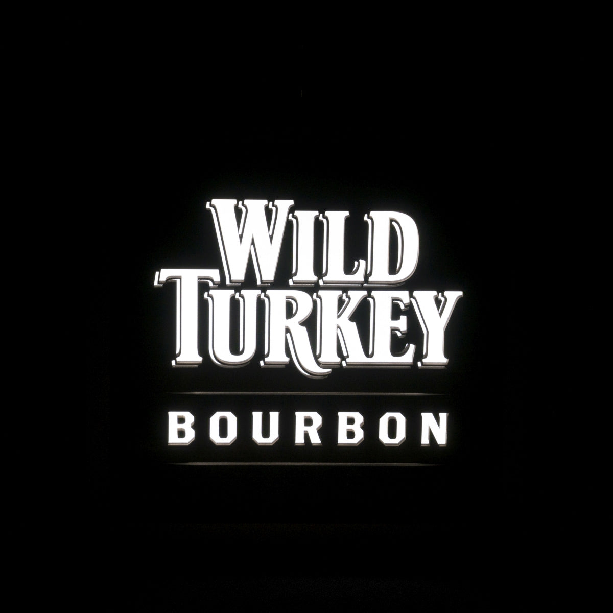 Wild Turkey Whiskey Leuchtreklame 40x40cm Bourbon Licht Wand Schild Tafel Bar – Ansicht 3