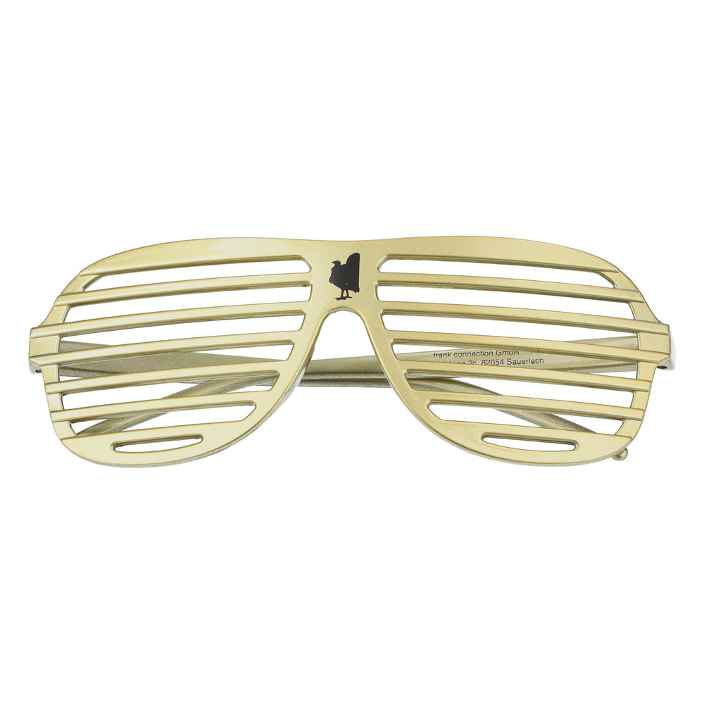 Wild Turkey Whiskey Sonnenbrille Partybrille Gold Gitter "American Honey"