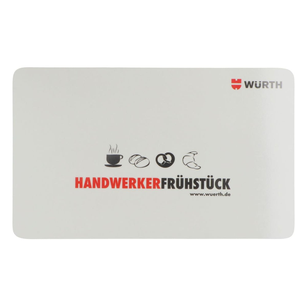 Würth Schneidebrett Frühstücksbrett Handwerkerfrühstück Vesper Küchenzubehör