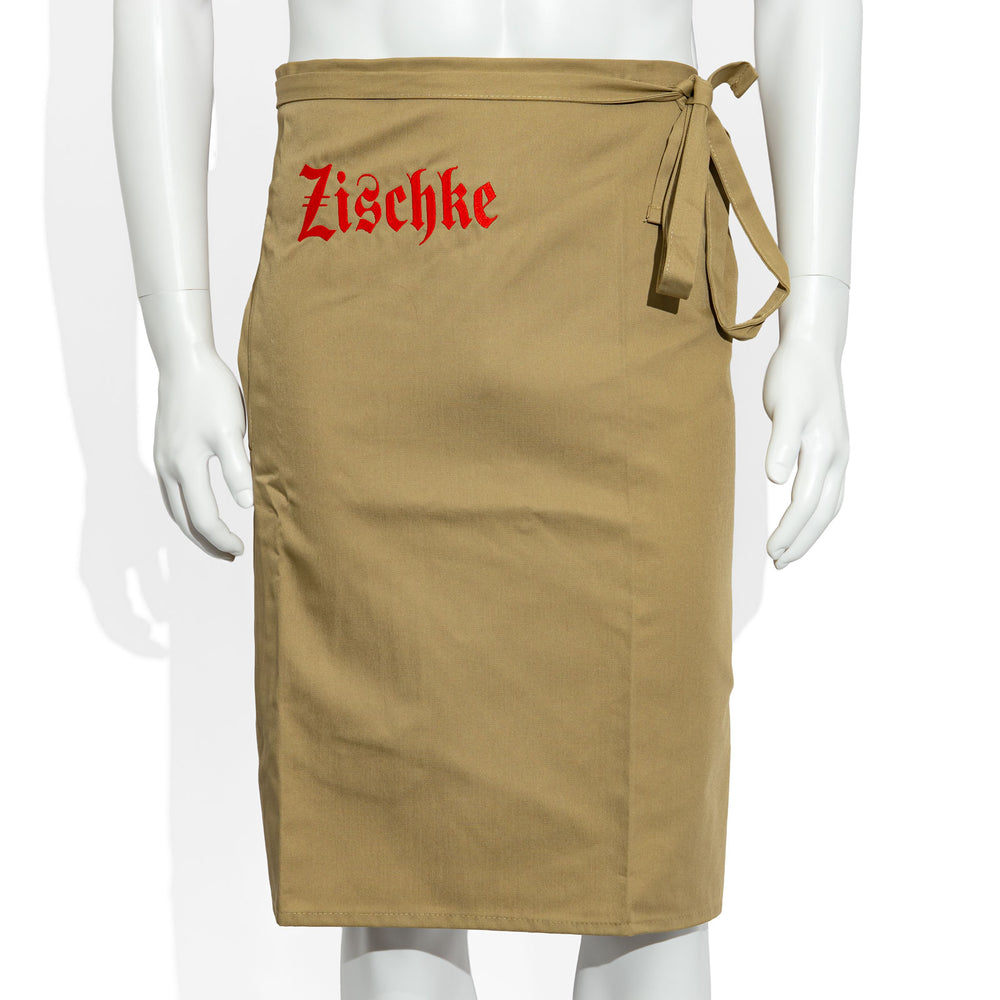 Zischke Bier Glas Kellnerschürze beige Mischgewebe Schürze