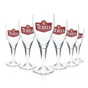 6x Texels Glas 0,3l Bier Tulpe Kelch Cup Pokal...