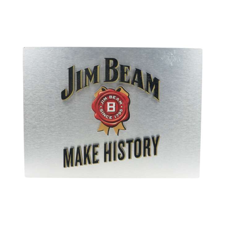 Jim Beam Wandschild LED Wall Sign !Sichtbare Gebrauchsspuren! Whiskey Bar Deko