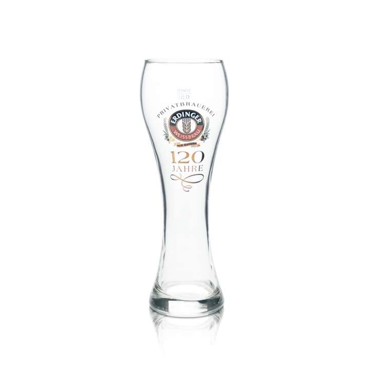Erdinger Weissbräu Weißbierglas 0,5l 120 Jahre Jubiläums Sammler Edition Gläser
