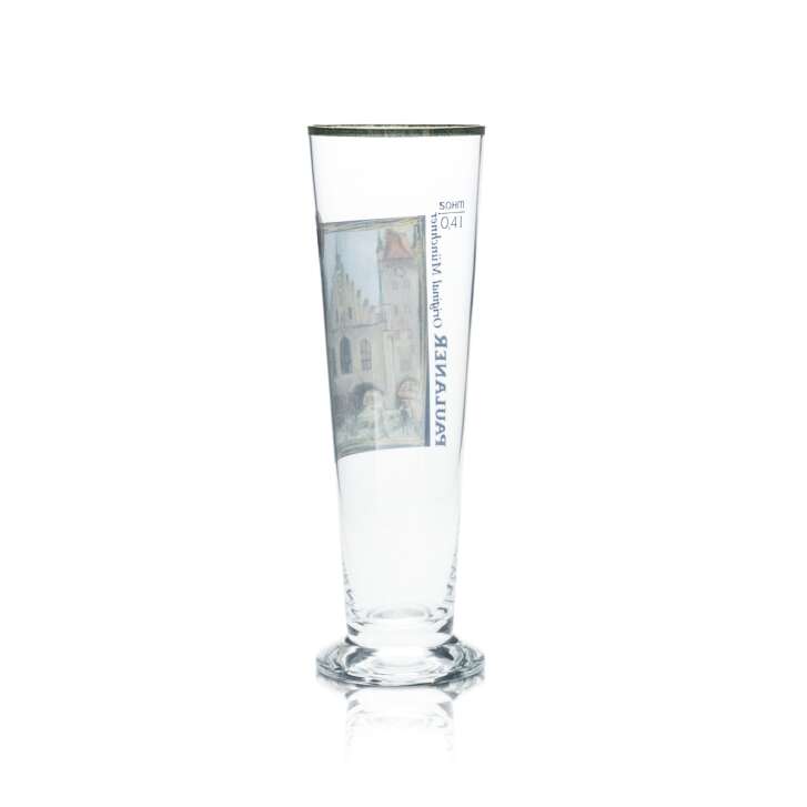 Paulaner Bier Glas 0,4l Pokal Tulpe Kelch Goldrand Gläser Gastro Brauerei Bayern