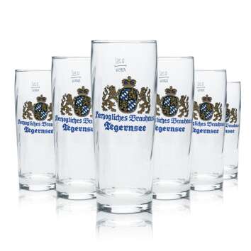 6x Tegernsee Bier Glas 0,25l Becher Kontur Gläser...