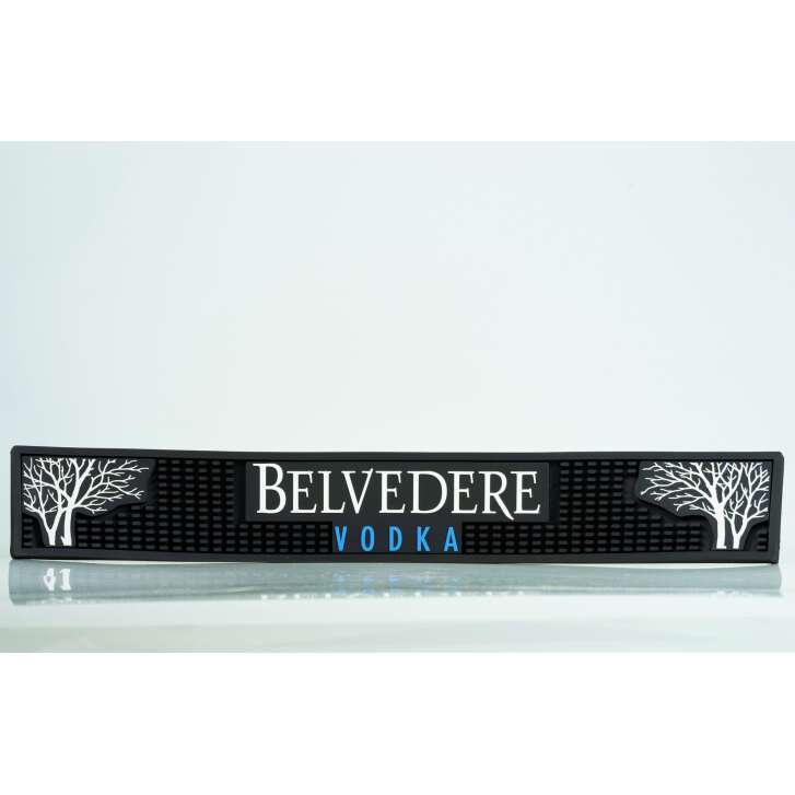 1x Belvedere Vodka Barmatte schwarz