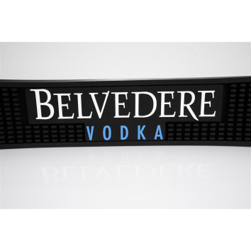 1x Belvedere Vodka Barmatte schwarz