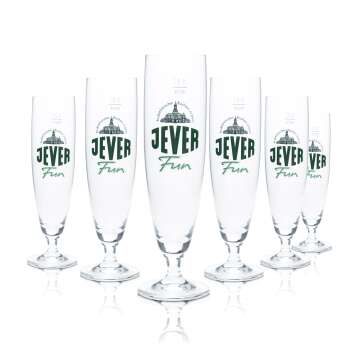 6x Jever Bier Glas 0,2l Pokal Tulpe Gläser Fun...