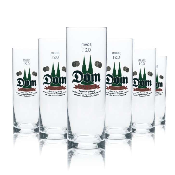 12x Dom Bier Glas 0,2l Kölsch Stange Becher Gläser Gastro Kneipe Karneval Köln