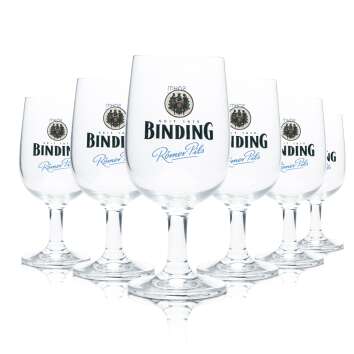 6x Binding Bier Glas 0,2l Pokal Tulpe Gläser...