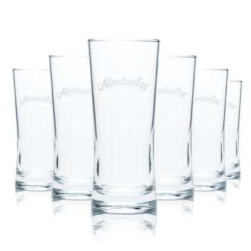 6x Almdudler Glas 0,25l Becher Limo Softdrink Gläser...
