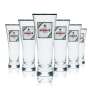 6x Isenbeck Glas 0,3l Bier Pokal Tulpe Silberrand Gläser Premium Geeicht Gastro