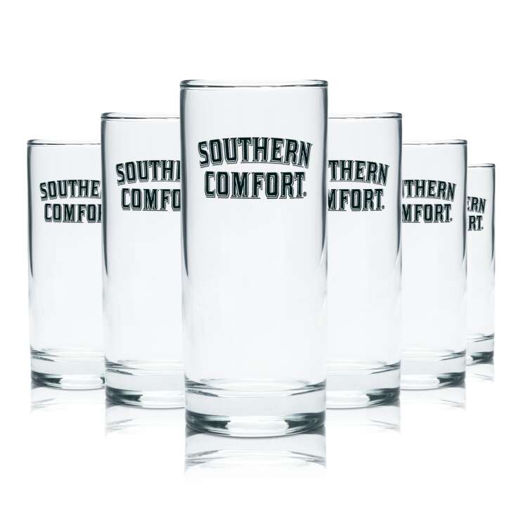 6x Southern Comfort Whiskey Glas 0,2l Becher Tumbler Gläser Gastro Kneipe