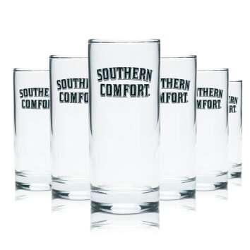 6x Southern Comfort Whiskey Glas 0,2l Becher Tumbler...