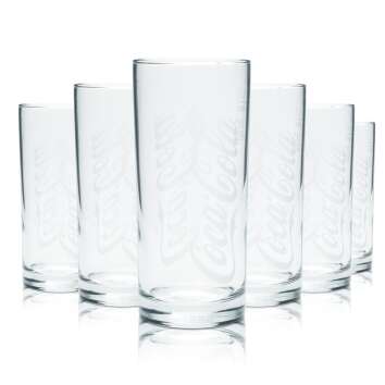 6x Coca Cola Glas 0,3l Becher Wave Softdrink Gläser...