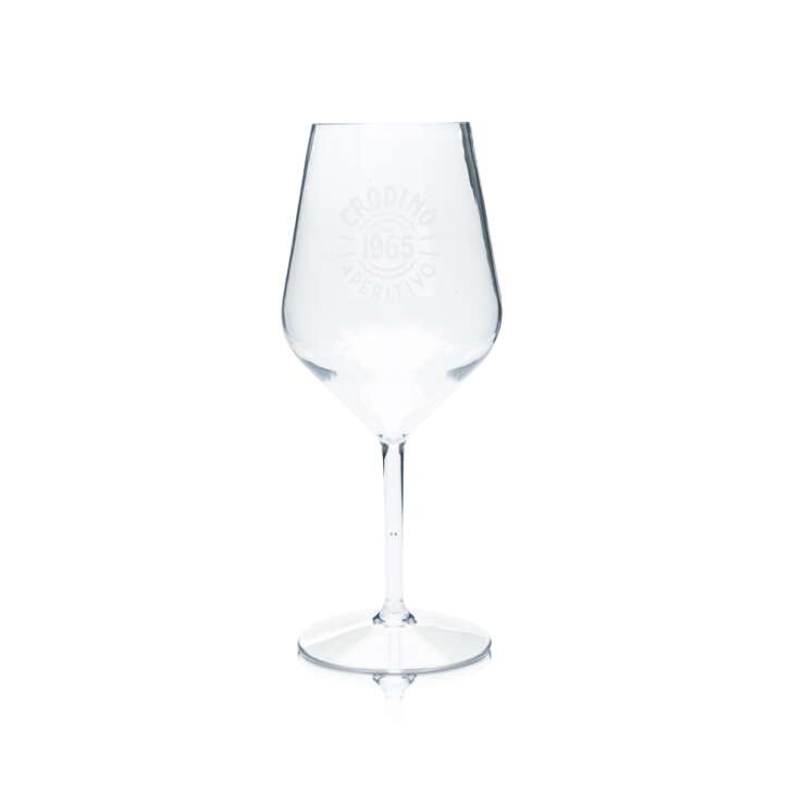 Crodino Kunststoff Glas 0,47l Aperitif Wein Stiel Gläser Gastro Aperitivo Tritan