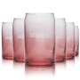 6x Absolut Vodka Glas 0,3l Becher Sensations PINK ROT Longdrink Gläser Gastro