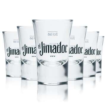 6x El Jimador Shotglas 2cl Kurze Stamper Tequila...