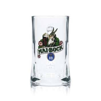 HB München Glas 0,3l Bier Krug Humpen Seidel...