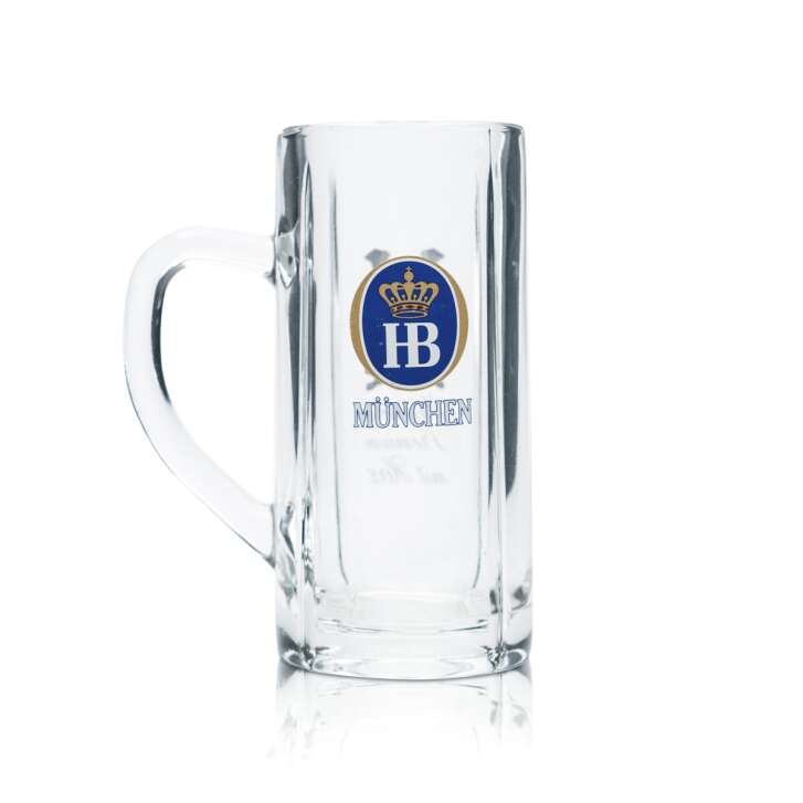 HB München Glas 0,3l Bierkrug Humpen Seidel Motiv Sammler Gläser Brauerei Bayern