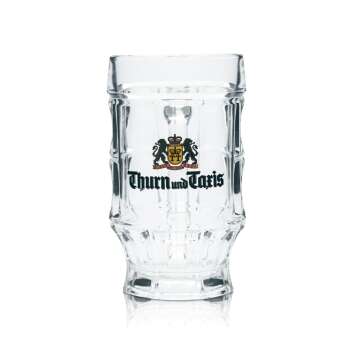 Thurn & Taxis Bierkrug Glas 0,4l Kontur Humpen Seidel...