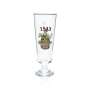 Flötzinger Bier Glas 0,5l Goldrand Pokal Gläser Weißbier Hefe Weizen "1543" Bräu