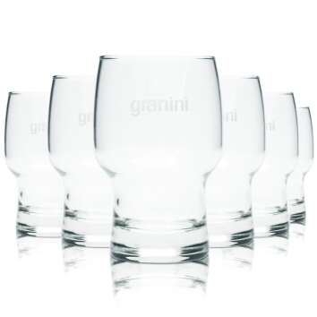 6x Granini Glas 0,2l Becher Tumbler Gläser Saft...