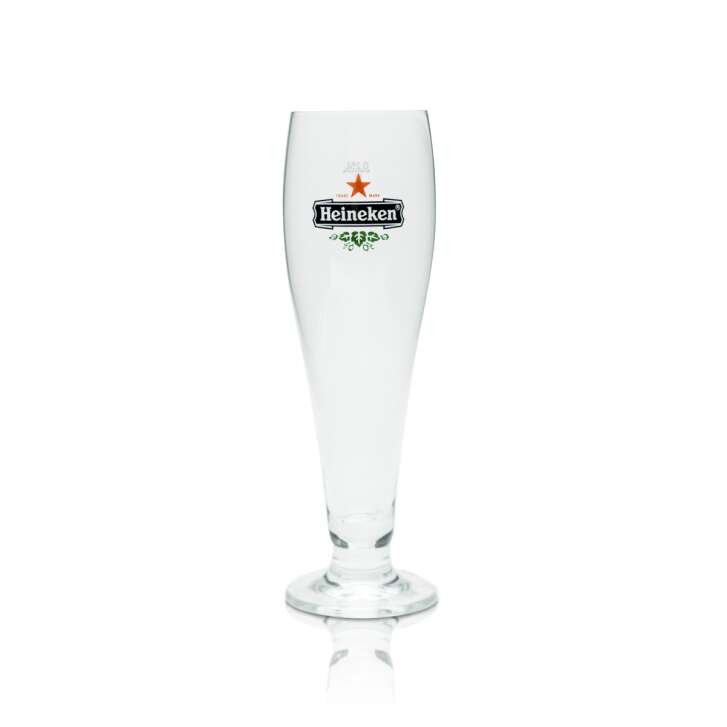 6x Heineken Glas 0,25l Bier Pokal Tulpe Super Prestige Gläser Beer Cup Brewer NL