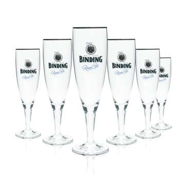 6x Binding Glas 0,3l Bier Pokal Tulpe Römer Pils...