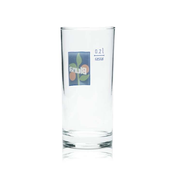 6x Bluna Glas 0,2l Becher Stange Geeicht Gastro Limo Gläser Durstlöscher Cola