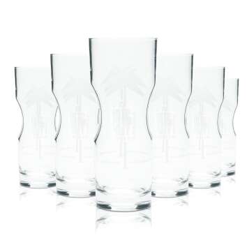 6x Afri Cola Glas 0,4l Exklusiv-Becher Kontur Gläser...