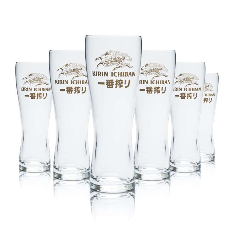 Kirin Ichiban Glas 0,25l Bier Pokal Tulpe Gläser Gastro Craft Premium Beer Japan