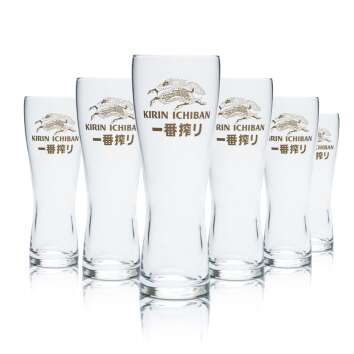 Kirin Ichiban Glas 0,25l Bier Pokal Tulpe Gläser...