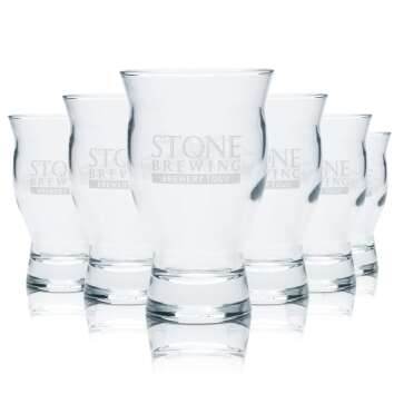 6x Stone Brewing Glas 0,148l Tasting Becher Gläser...