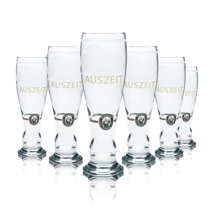 6x Franziskaner Weißbier Glas 0,5l Hefe Weizen Gläser Gastro Sammler Brauerei