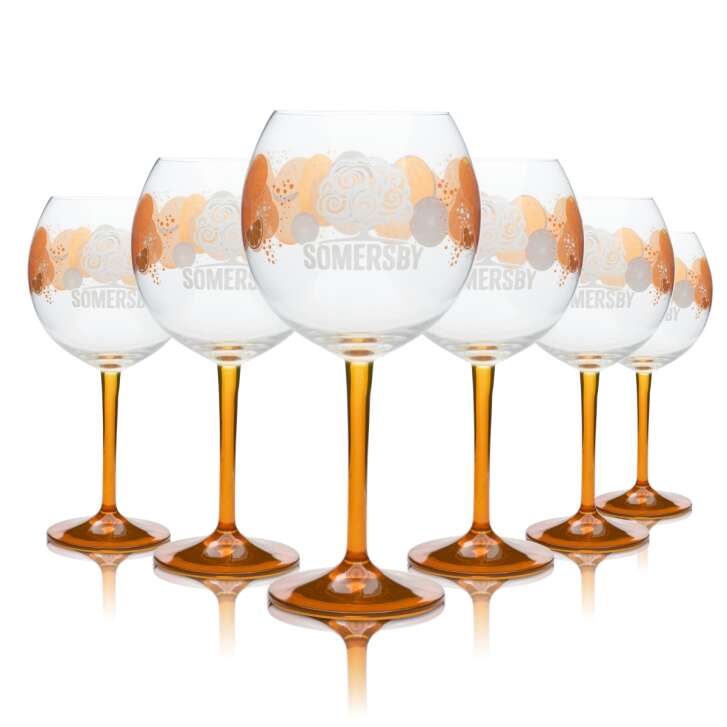 6x Somersby Cider Glas 0,6l Ballon Wein Cocktail Longdrink Aperitif Gläser Bar