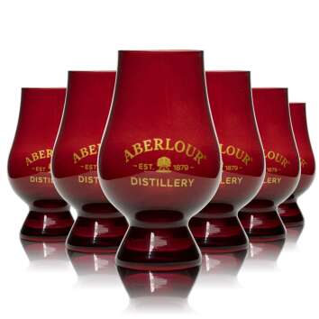 6x Aberlour Distillery Whisky Glas Glencairn 0,15l...